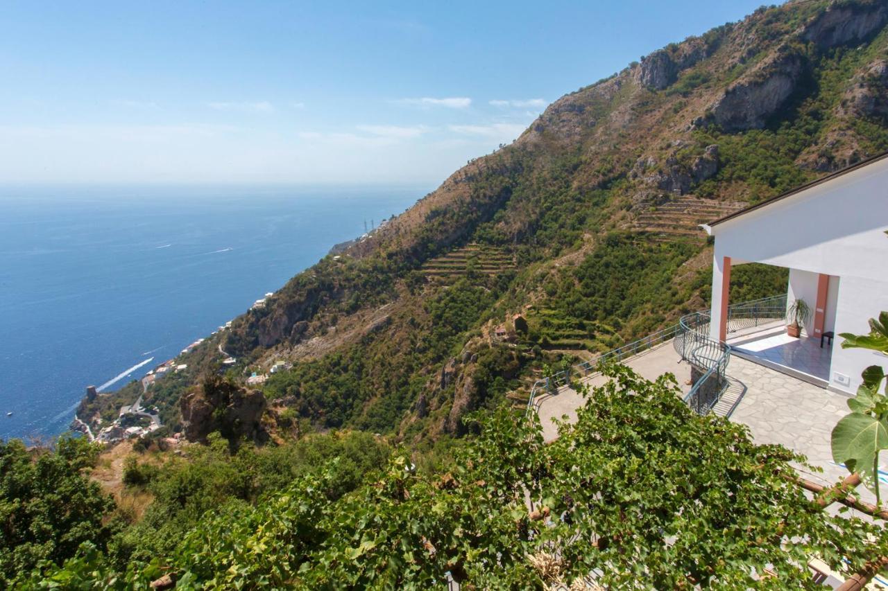 Вилла Domus Vigna Fusco, Vista Mare, Amalfi Coast Праяно Экстерьер фото